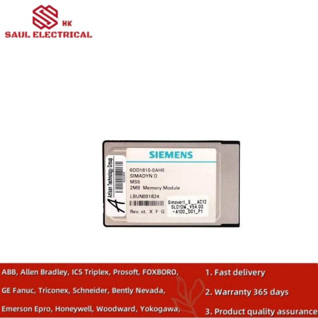 Siemens 6DD1610-0AH0 SIMADYN D Memory Submodule for Industrial Automation Systems